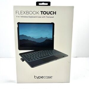 Typecase Flexbook Touch 7-in-1 Wireless Keyboard Case iPad Backlit Trackpad Read